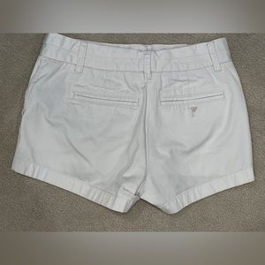 J crew chino white shorts 4" length, size 4
